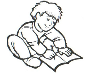 boy drawing